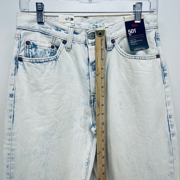 Levi's 501® '81 Women’s Jeans A High Rise Tapered Leg Blue Size 27X31 NEW - Picture 6 of 15